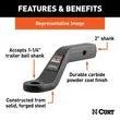 CURT MANUFACTURING LLC 17000 Forged Ball Mount 2IN Dr - 45340