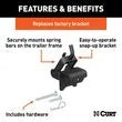 CURT MANUFACTURING LLC Wd Hook-up Bracket Single - 17008
