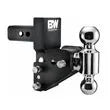 B & W CUSTOM TRUCK BEDS Gm Dual Ball 2in Black 2.5" Drop - TS10063BMP