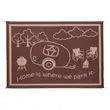 MG INNOVATIVE LLC. RV Home Mat, Brown/bge 8x18 - LRVH8187