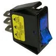 PACIFIC INDUSTRIAL COMP. (PICO) Illuminated Spst Rocker -blue - 5532PT
