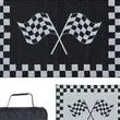 MG INNOVATIVE LLC. Patio MAT,9X12 Racing Flag - RF9121