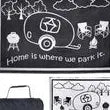 MG INNOVATIVE LLC. RV Home Mat, Black/wh, 8x11 - RH8111