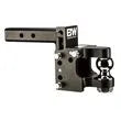 B & W CUSTOM TRUCK BEDS Pintle 2.5in Dual Ball Black 6.5 - TS20053B