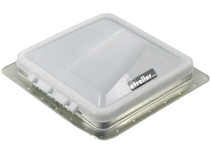 Ventline Ventadome Roof Vent w/12V Fan and Wall Switch - Powered Lift - 14-1/4" - White